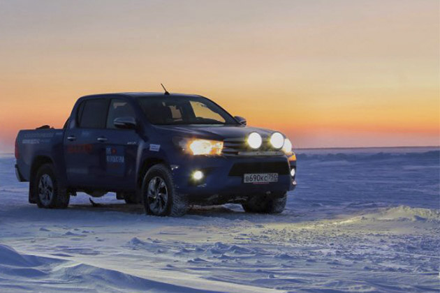 Испытан Крайним Севером: очередной рекорд Toyota Hilux для книги Гиннесса